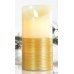 Χριστουγεννιάτικο Διακοσμητικό Κερί Χρυσό, με LED (15cm)